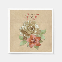 Serviette En Papier Serviettes d'art en cuir et daim