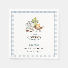 Serviette En Papier Serviettes de Baby shower à thème Cowboy