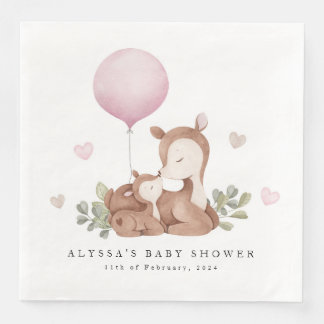 Serviette En Papier Serviettes de Baby shower de cerfs