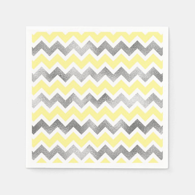 Serviette En Papier Serviettes de baby shower Jaune (Devant)