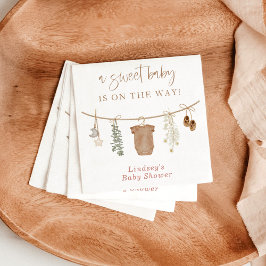 Serviette En Papier Serviettes de Baby shower neutres pour les femmes,