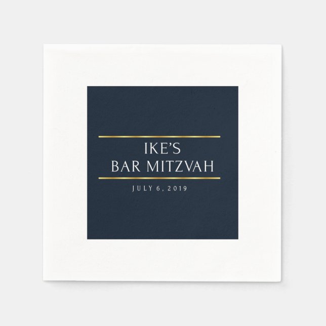 Serviette En Papier serviettes de bar mitzvah de ike (Devant)