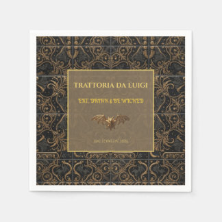 Serviette En Papier Serviettes de bar personnalisées pour Halloween av