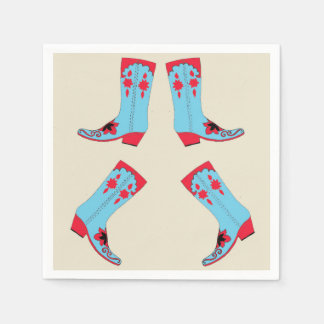 Serviette En Papier Serviettes de bottes de cowboy