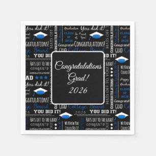 Serviette En Papier Serviettes de bouchon de graduation