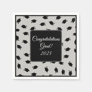 Serviette En Papier Serviettes de capuchon de graduation de la taille