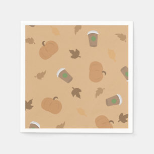 Serviette En Papier Serviettes de Citrouille saisonnier