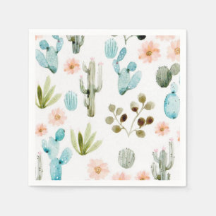 Serviette En Papier Serviettes de cocktail cactus