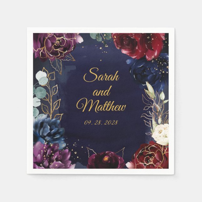 Serviette En Papier Serviettes de cocktail carrées 5" pour mariage en  (Devant)