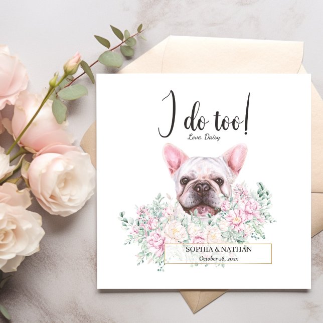 Serviette En Papier Serviettes de cocktail de mariage pour chien Boule (Créateur téléchargé)
