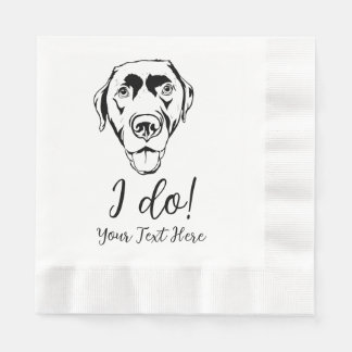 Serviette En Papier Serviettes de cocktail de mariage pour Lab chocola