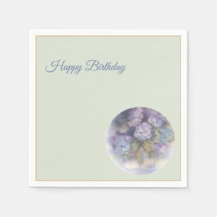 Serviette En Papier Serviettes de cocktail Joyeux Anniversaire Hydrang