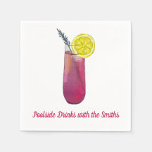 Serviettes de cocktail personnalisées