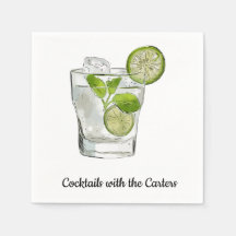 Serviettes de cocktail personnalisées