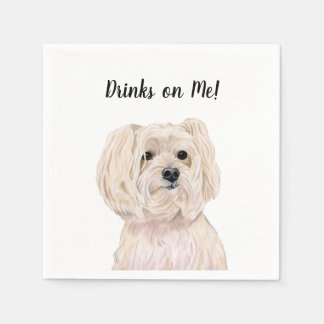 Serviette En Papier Serviettes de cocktail pour chien