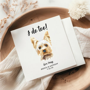 Serviette En Papier Serviettes de cocktail pour mariage de chien