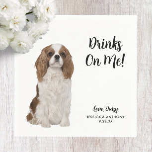 Serviette En Papier Serviettes de cocktail pour mariage de chien
