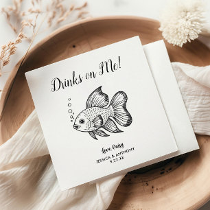 Serviette En Papier Serviettes de cocktail pour mariage moderne avec p