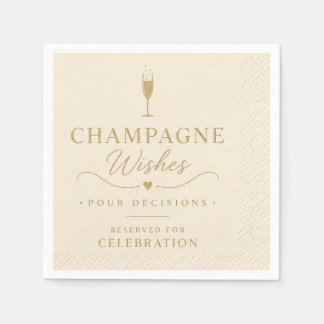 Serviette En Papier Serviettes de cocktail Vœux de Champagne