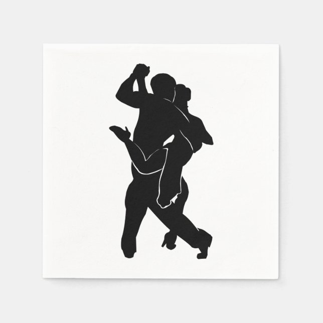 Serviette En Papier Serviettes de danseuses de tango (Devant)