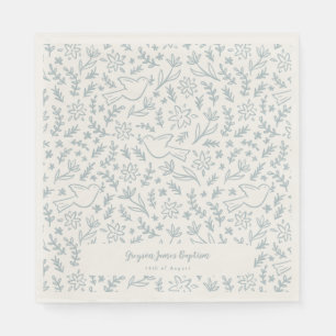 Serviette En Papier Serviettes de déjeuner Fleurs et symboles chrétien