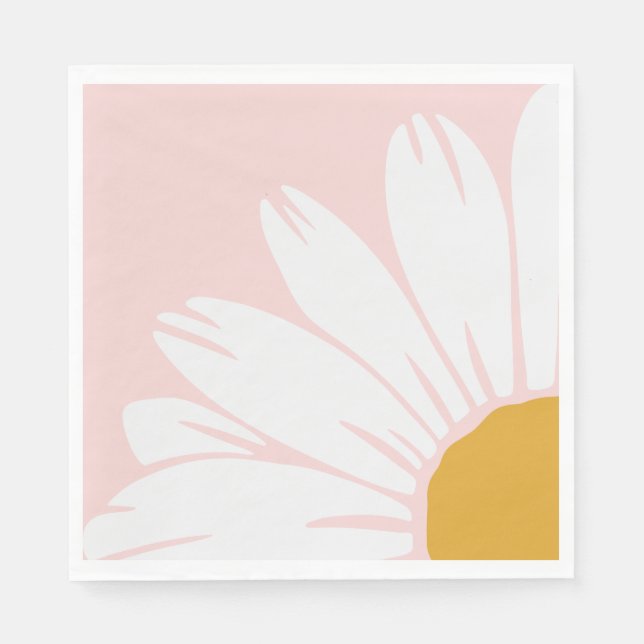 Serviette En Papier Serviettes de déjeuner rose et or (Devant)