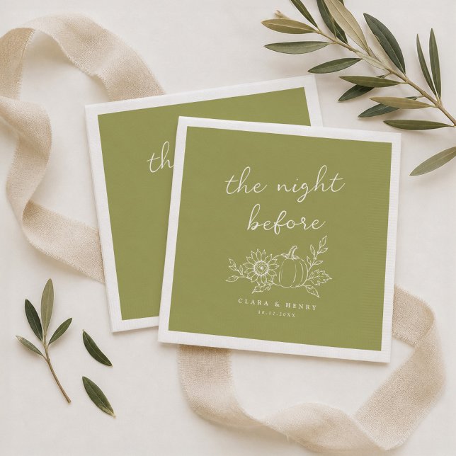 Serviette En Papier Serviettes de diner de répétition vert olive citro (Créateur téléchargé)