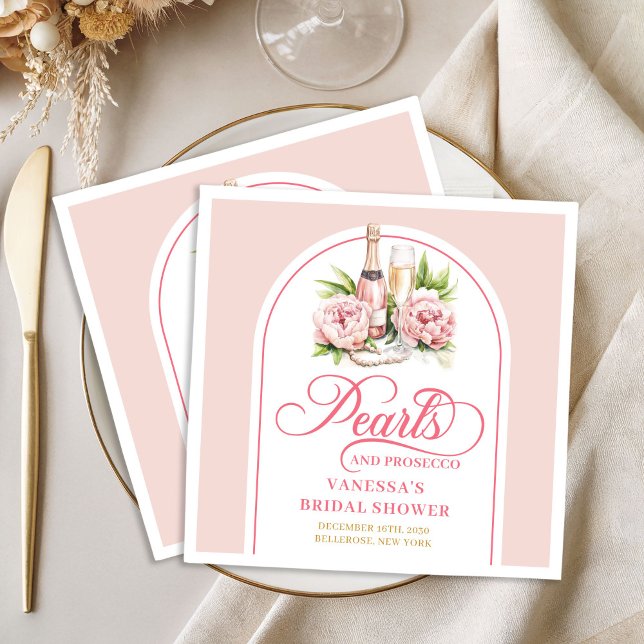 Serviette En Papier Serviettes de douche classiques aquarelles rose et (Classic Watercolor Blush and Gold Shower Napkin)