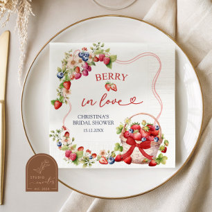 Serviette En Papier Serviettes de douche de mariée Coquette Berry in L