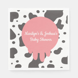 Serviette En Papier Serviettes de ferme pour Baby Shower Vache