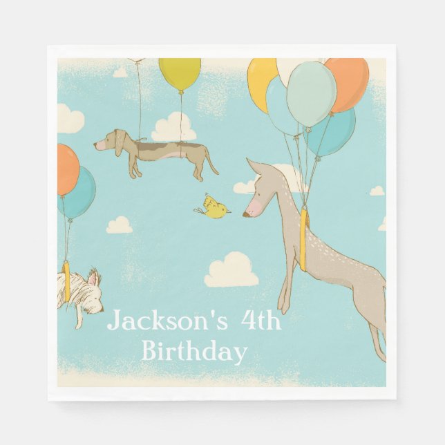 Serviette En Papier Serviettes de fête d'anniversaire (Devant)