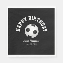 Serviettes de fête d'anniversaire sur le thème du 