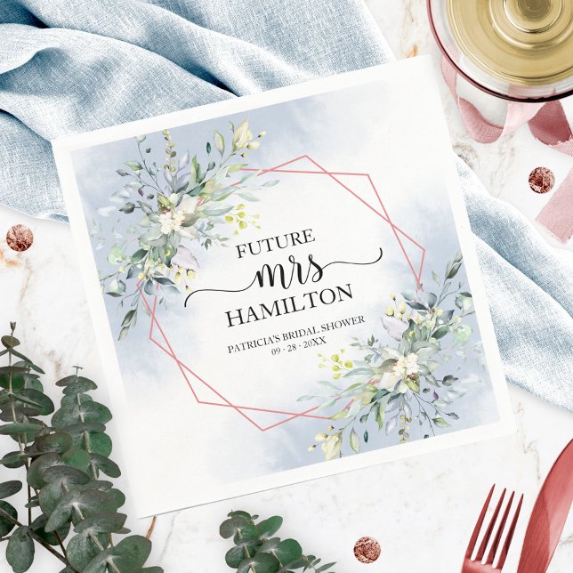 Serviette En Papier Serviettes de Fête des mariées géométrique verdoya (Créateur téléchargé)