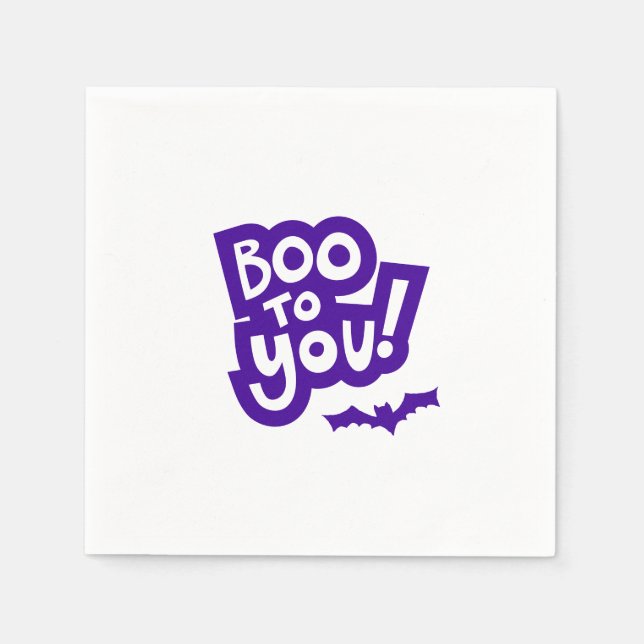 Serviette En Papier Serviettes de fête d'Halloween - Boo to You! (Devant)