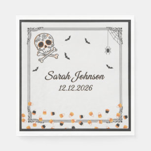 Serviette En Papier Serviettes de fête d'Halloween effrayantes Fantô