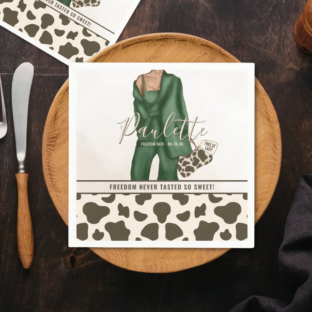 Serviette En Papier Serviettes de fête en peau d'animal thème divorce (Divorce Party Theme Napkins)