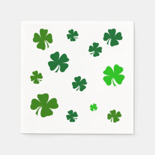Serviette En Papier Serviettes de fête irlandaises Shamrock Saint-Patr