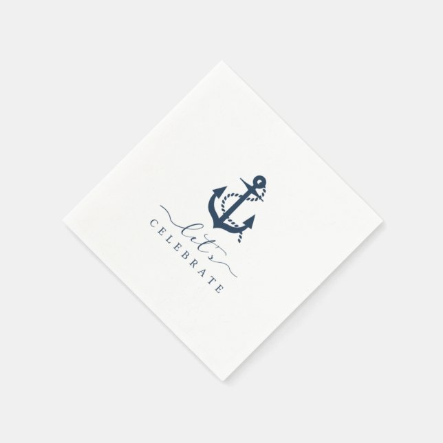 Serviette En Papier Serviettes de fête nautique (Coin)
