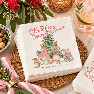 Serviette En Papier Serviettes de fête personnalisées pour Noël aux an
