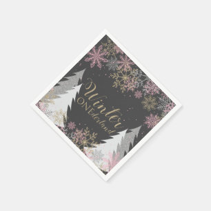 Serviette En Papier Serviettes de fête pour premier anniversaire Winte