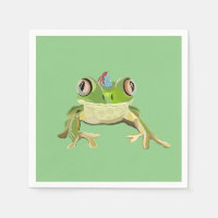 Serviettes de grenouille