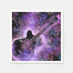 Serviette En Papier Serviettes de guitare Rock Music