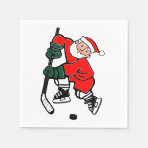 Serviette En Papier Serviettes de hockey pour la fête de Noël