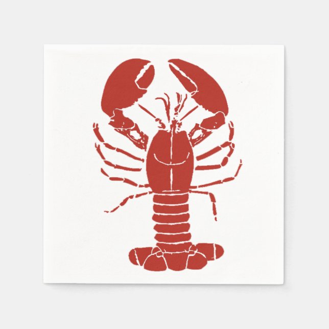 Serviette En Papier Serviettes de homard du Maine (Devant)
