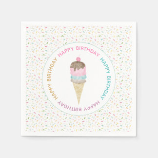 Serviette En Papier Serviettes de la crème glacée