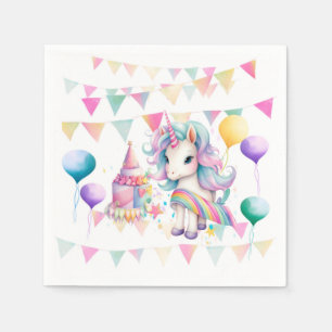 Serviette En Papier serviettes de la Unicorne Party