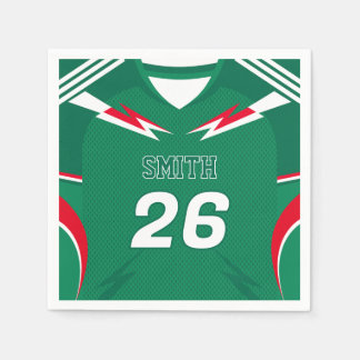 Serviette En Papier Serviettes de maillot de foot personnalisées avec 