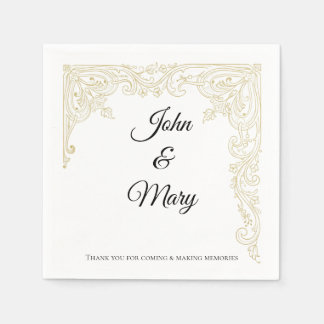 Serviette En Papier Serviettes de mariage