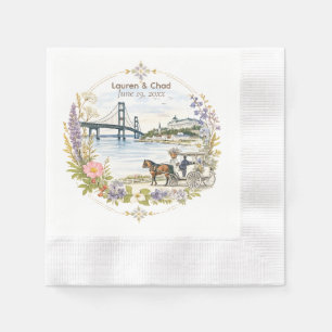 Serviette En Papier Serviettes de mariage de l'île Mackinac