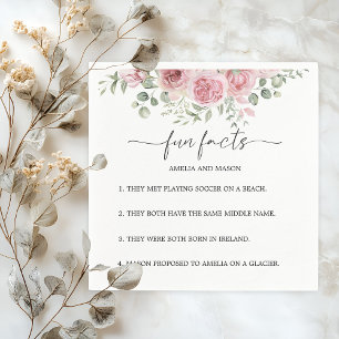 Serviette En Papier Serviettes de mariage Faits amusants floraux Teint
